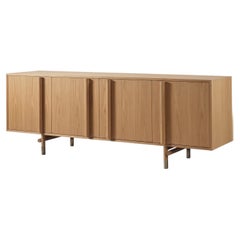 Riva 1920 AQUA Sideboard Solid Walnut Sideboard by LCM Marin Design Studio - Oak