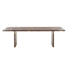 Riva 1920 Architectural Dining Table, Reclaimed Walnut & Black Resin