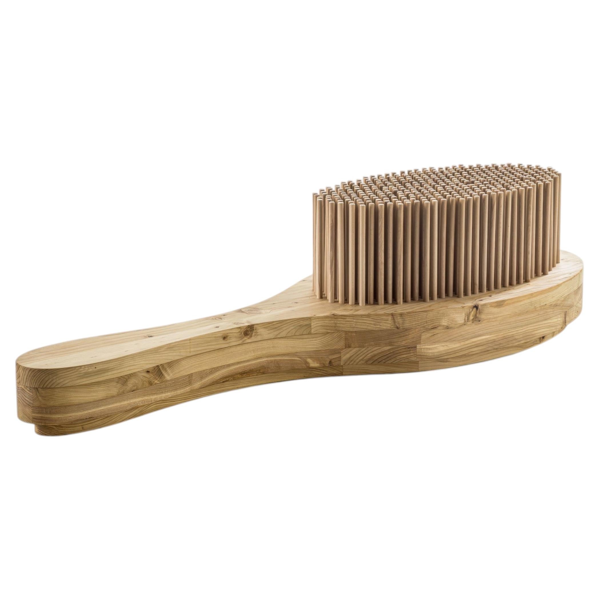 Audrey Hairbrush Statement Bench In Solid Scented Cedar by Riva 1920, 2025 For Sale