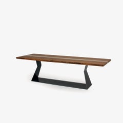 Riva 1920 Bedrock Plank C Resin Table in Walnut Design Terry Dwan W 240cm 94.5in