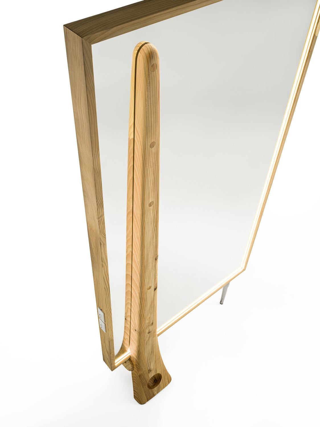 italien Miroir Bekkuccio Riva 1920 - Design by A.C. Design/One - Version à simple face en vente