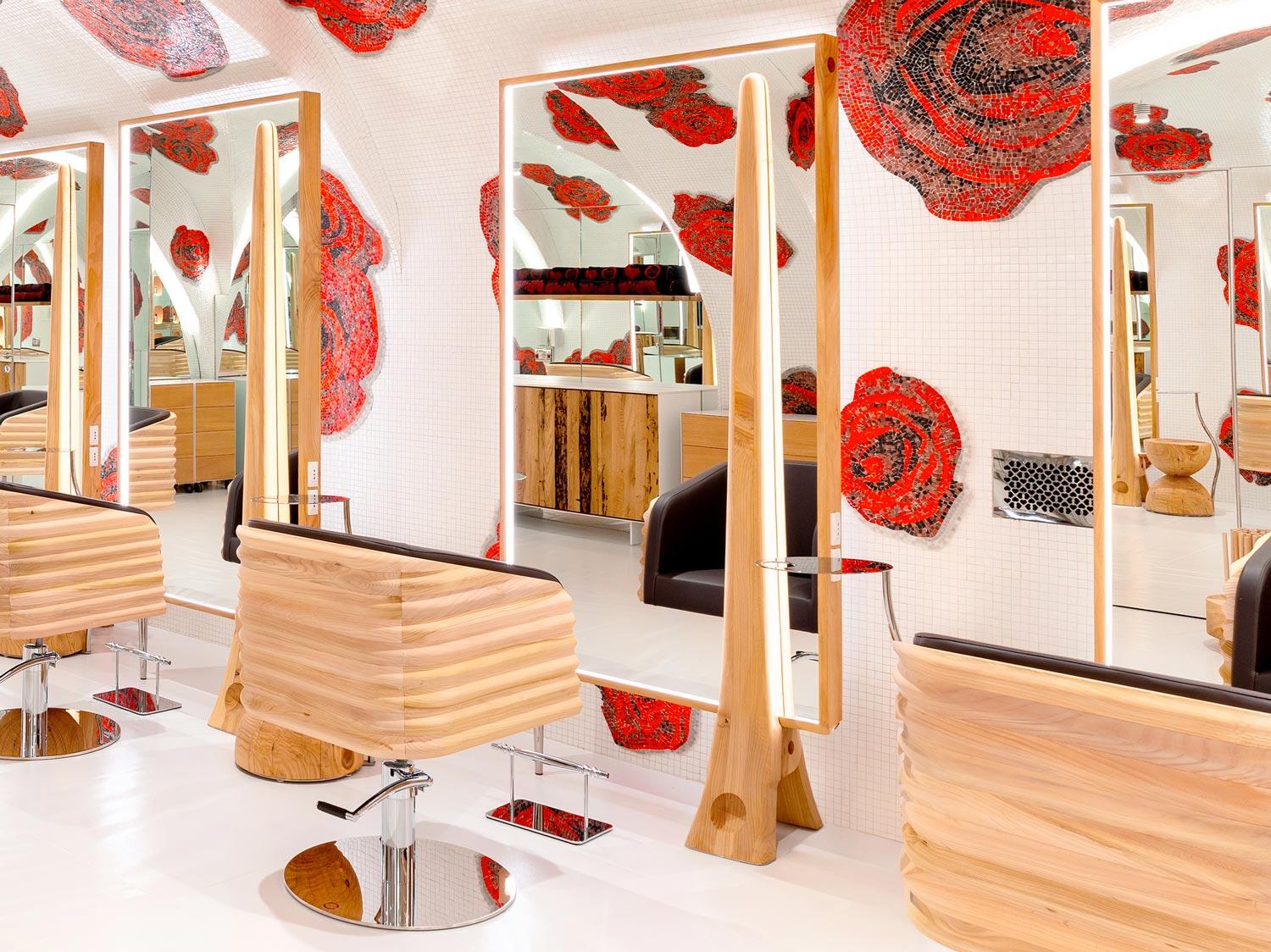 Cèdre Miroir Bekkuccio Riva 1920 - Design by A.C. Design/One - Version à simple face en vente