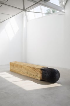 Riva 1920 Ce(d)rino – Solid Cedar Bench with shape of a matchstick - Black