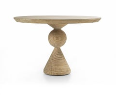 Riva 1920 CIRCUS – Solid Cedar Wood Round dining Table by Isabelle Rigal