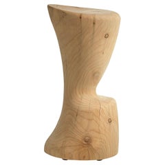 Riva 1920 Coppa - Solid Cedar Bar Stool Sculpted from a Single Block