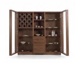 Riva 1920 HIVE - Mobile contenitore in rovere massiccio di Authentic Design - Noce