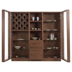 Riva 1920 HIVE - Mobile contenitore in rovere massiccio di Authentic Design - Noce