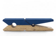 Riva 1920 MOLLETTA 100+6 Sculptural Cedar Bench Ocean Leather Upholstery 190 cm