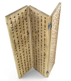 Riva 1920 MORSE Small Perforated Room Divider in Cedar Wood by Authentic Design