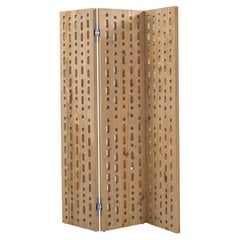 Riva 1920 MORSE Small Perforated Room Divider in Cedar Wood by Authentic Design