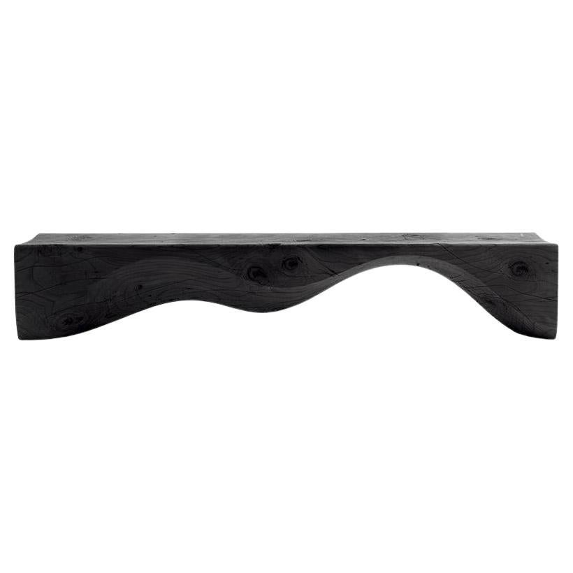 Riva 1920 Mountains Bench – Hsiao-Ching Wang Cedar Wood W 240 cm (94.5 in) Black