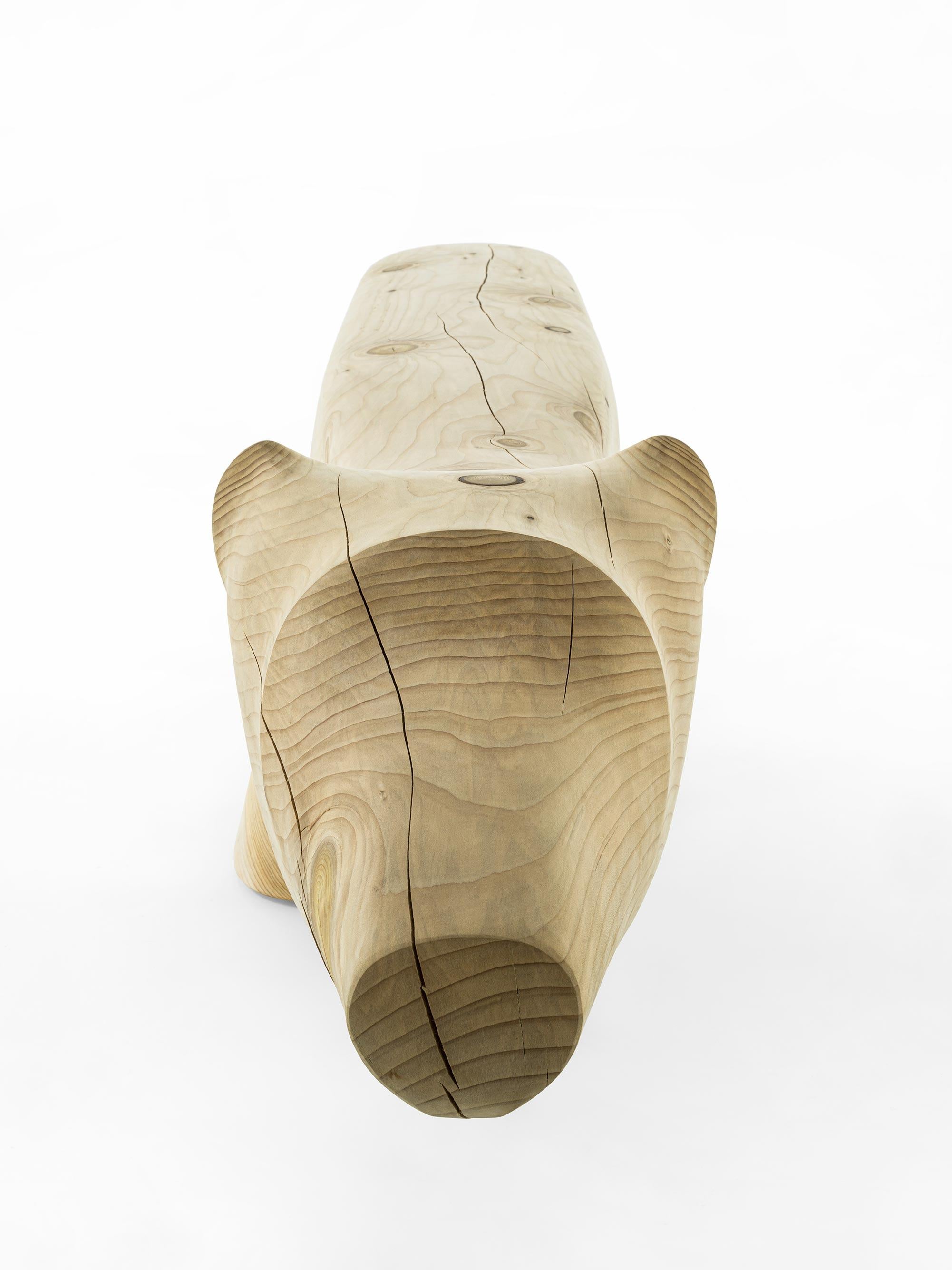 Cedar Riva 1920 NOT TOO LATE Bench - Design Silvio Consentino For Sale