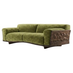 Riva 1920 Canapé Nudo en structure de bois de noyer massif, Collectional Contemporary