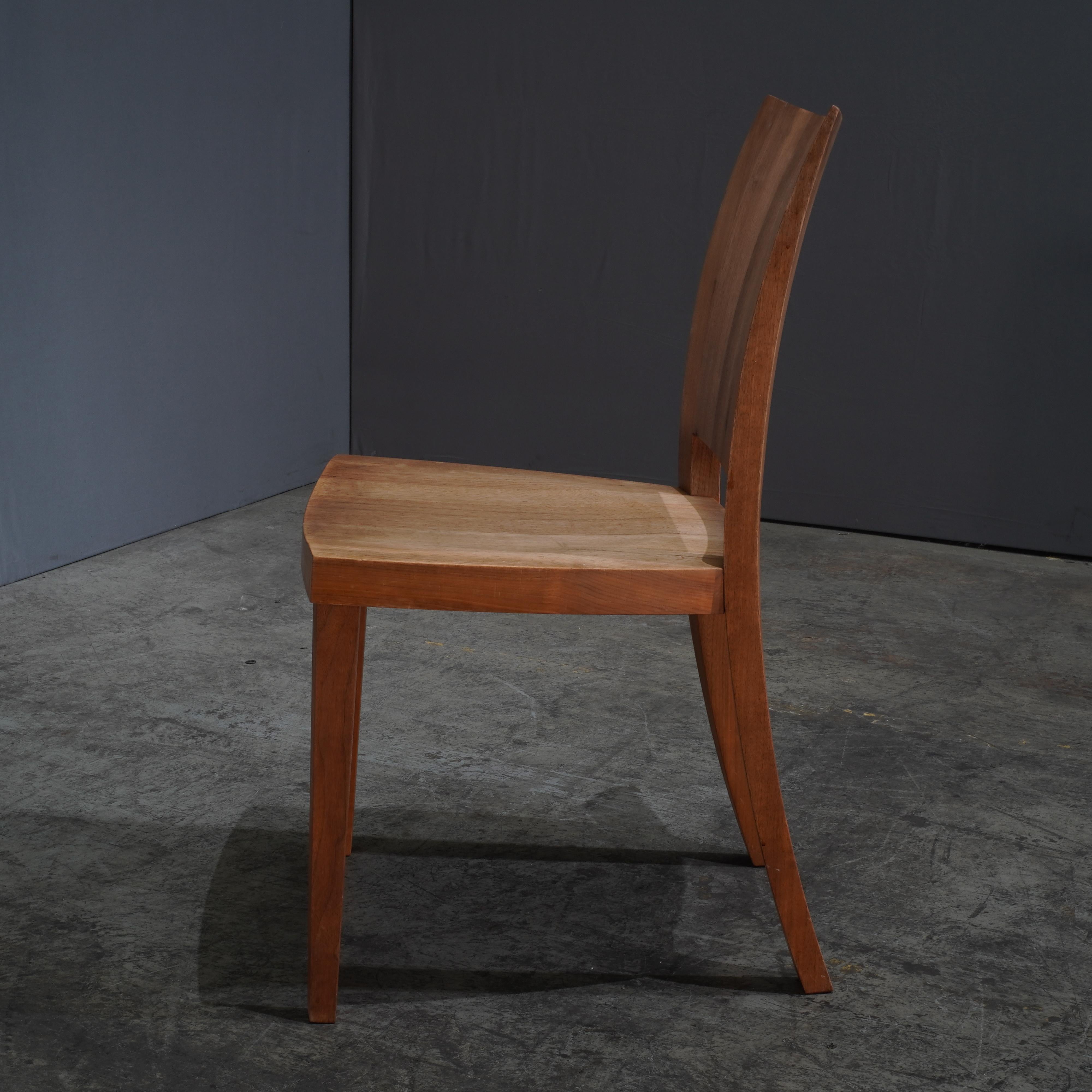 Moderno Sedie in noce Pimpinella di Riccardo Arbizzoni, Riva 1920, set di quattro persone in vendita