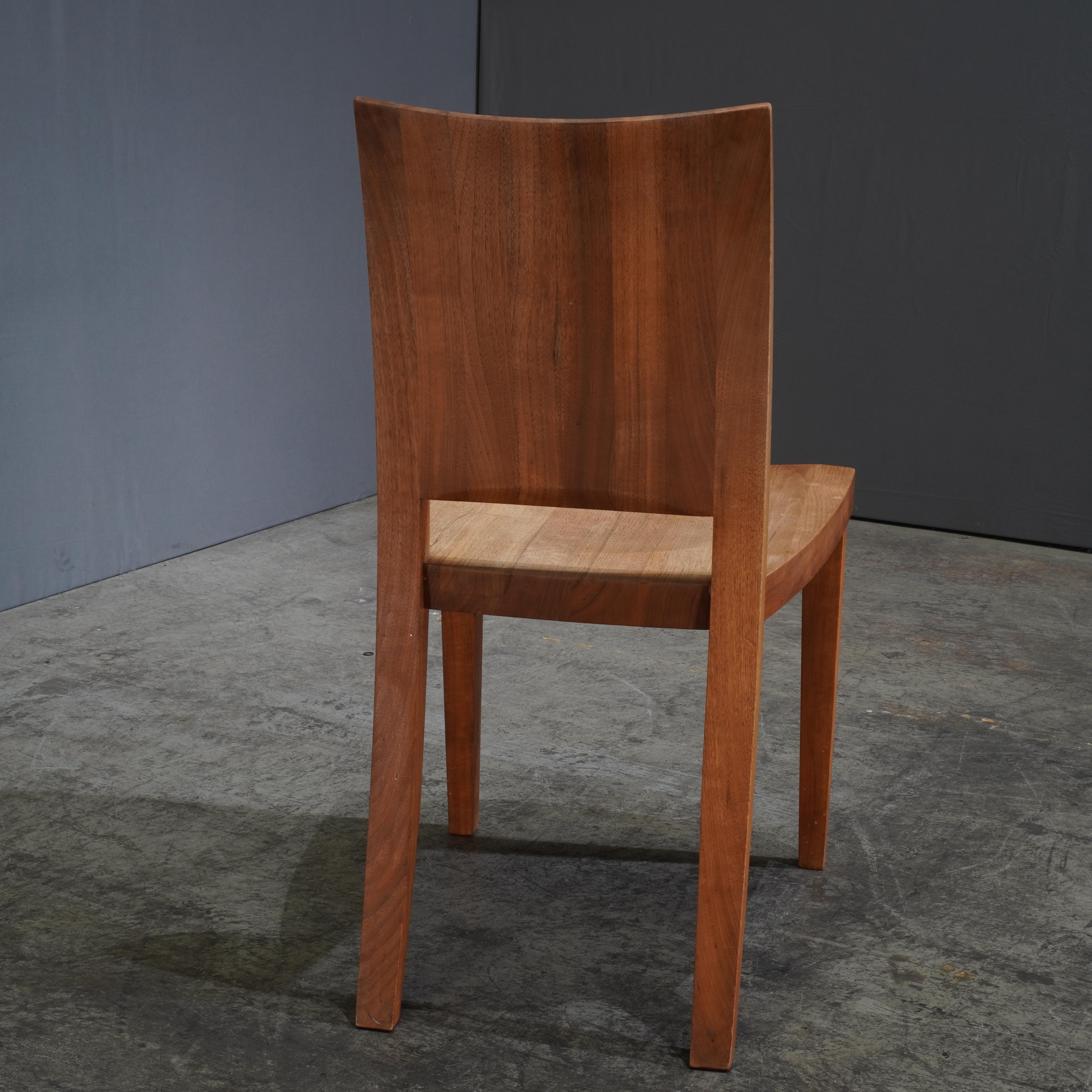 Noce Sedie in noce Pimpinella di Riva 1920 di Riccardo Arbizzoni, set di dieci sedie in vendita
