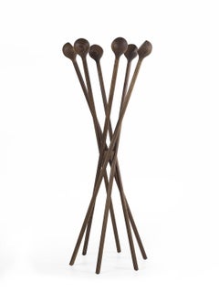 Riva 1920 PIN – Solid Walnut Coat Stand by Authentic Design