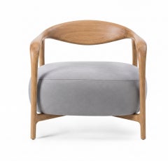 Riva 1920 PLEIADI – Armchair with Leather Seat by Carlesi Tonelli