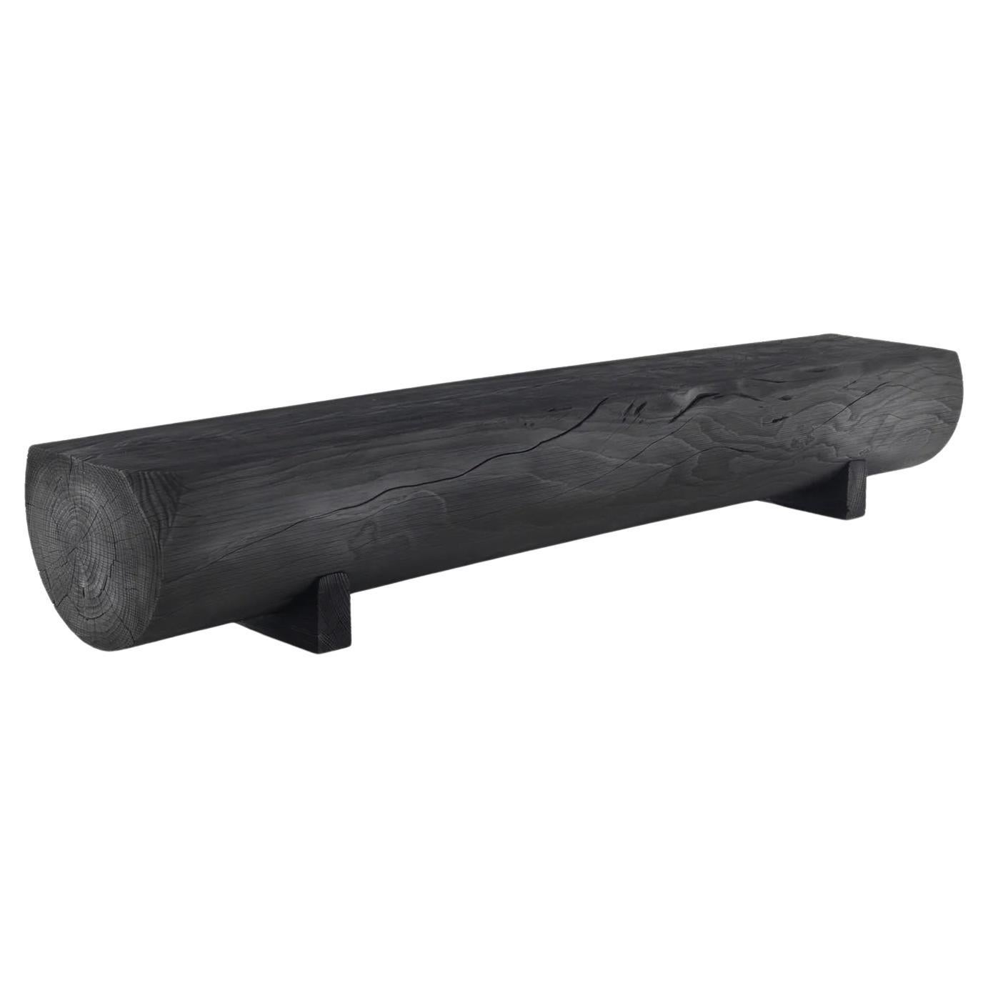 Riva 1920 Pure Bench - Design by Matteo Thun, W 140 cm (55.1 in) - Black For Sale