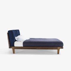 Riva 1920 Revo Soft Bed by Cappelletti, Solid Wood - W 188 cm 74 inch
