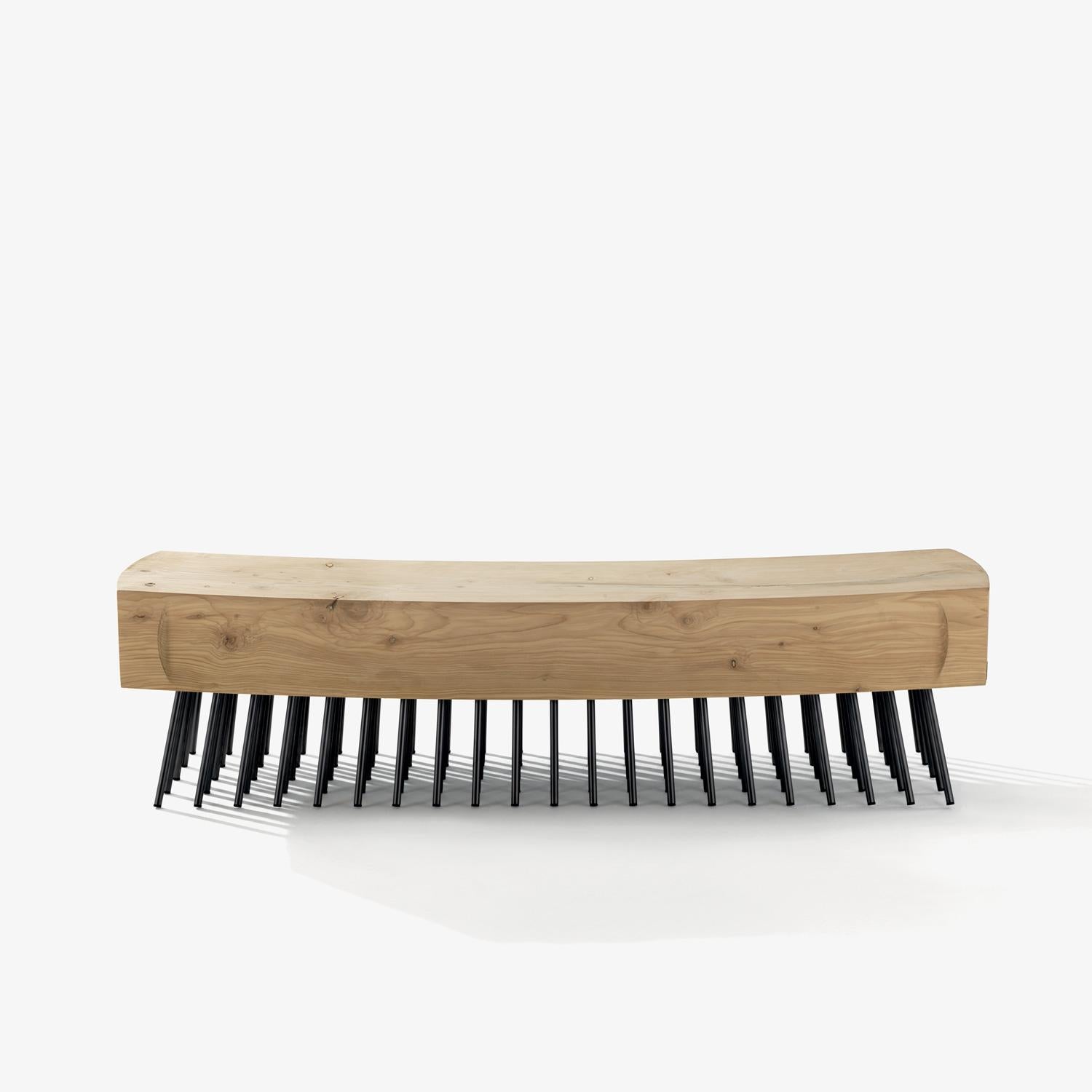 Italian Riva 1920 Spazzola Bench – Design by Fabio Lo Jacono, W 180 cm (70.9 in) in vendita