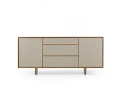 Riva 1920 VELA Sideboard 100+6 Sideboard with Woven Leather by Authentic Design