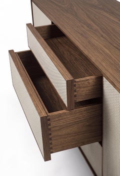 Riva 1920 VELA Sideboard 100+6 Sideboard mit gewebtem Leder von Authentic Design
