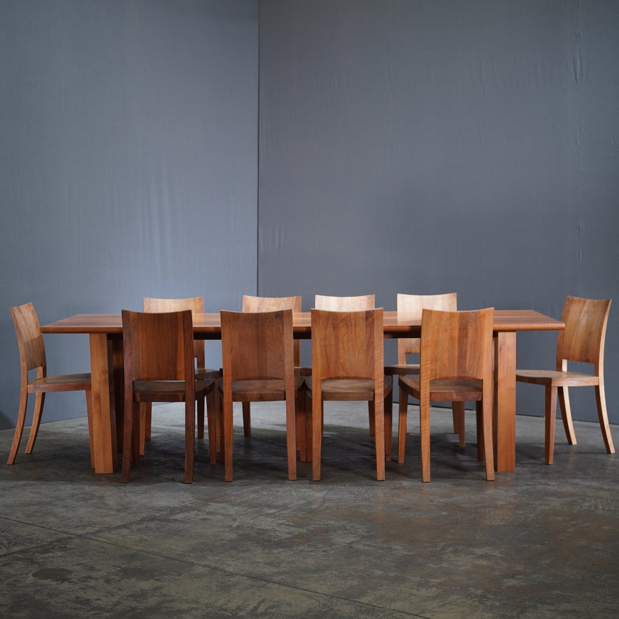 Table de salle à manger en noyer Riva 1920 1