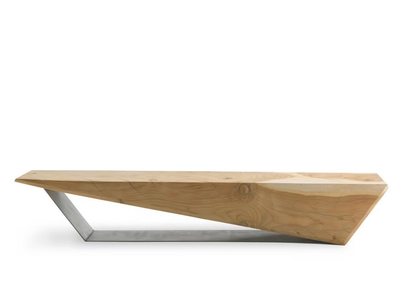 Riva 1920 Wedge Bench – Design by Boyan Grigorov, W 240 cm (94.5 in) In condizioni Nuovo in vendita a Alcamo, IT