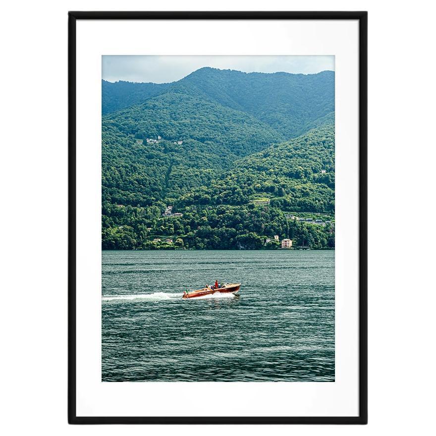 Riva Aquarama on Lake Como Art Print by Spinzi, Italian Dolcevita For Sale