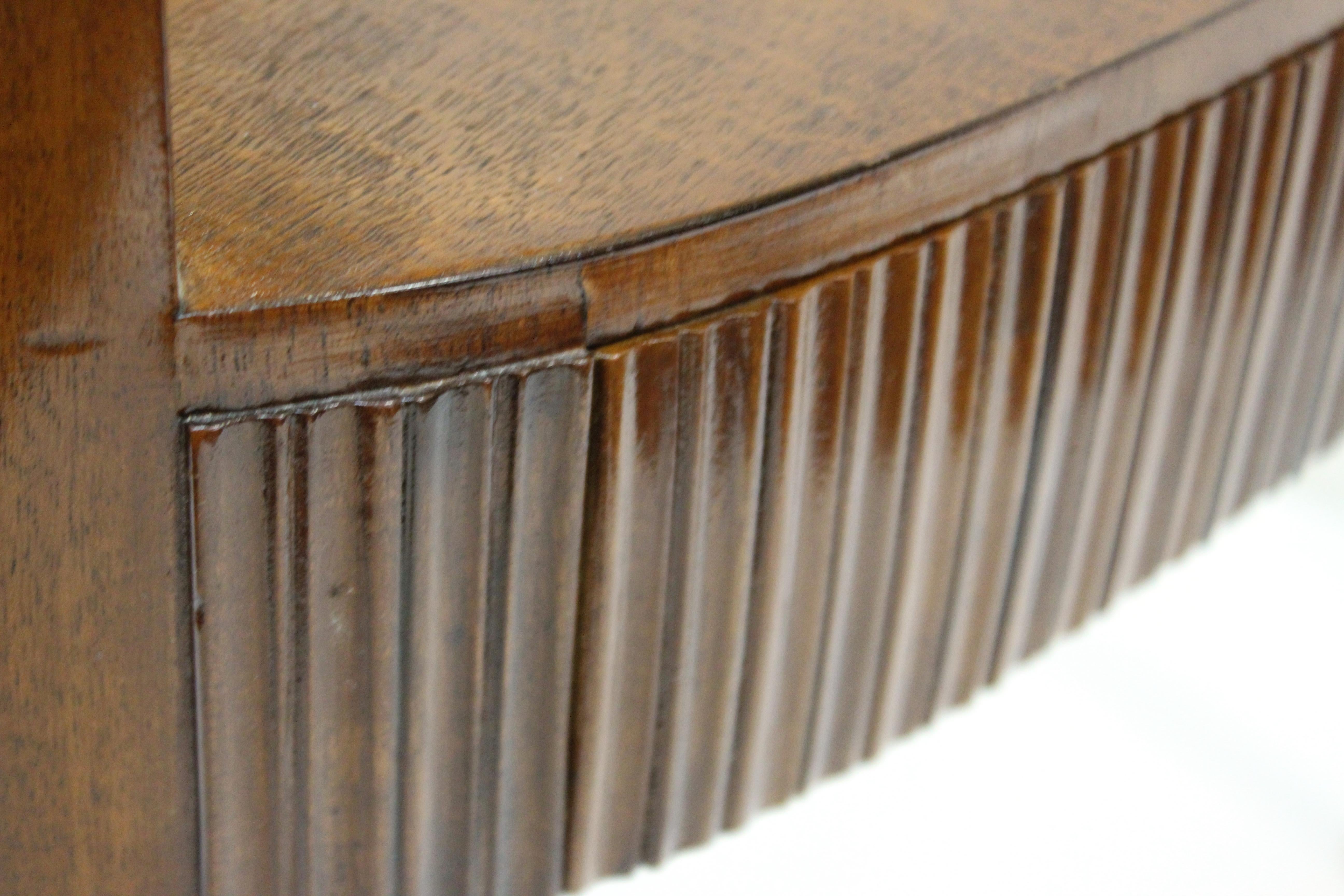 Riva Mobili D'Arte Italian Modernist Carved Wood Tripod Side or End-tables 6