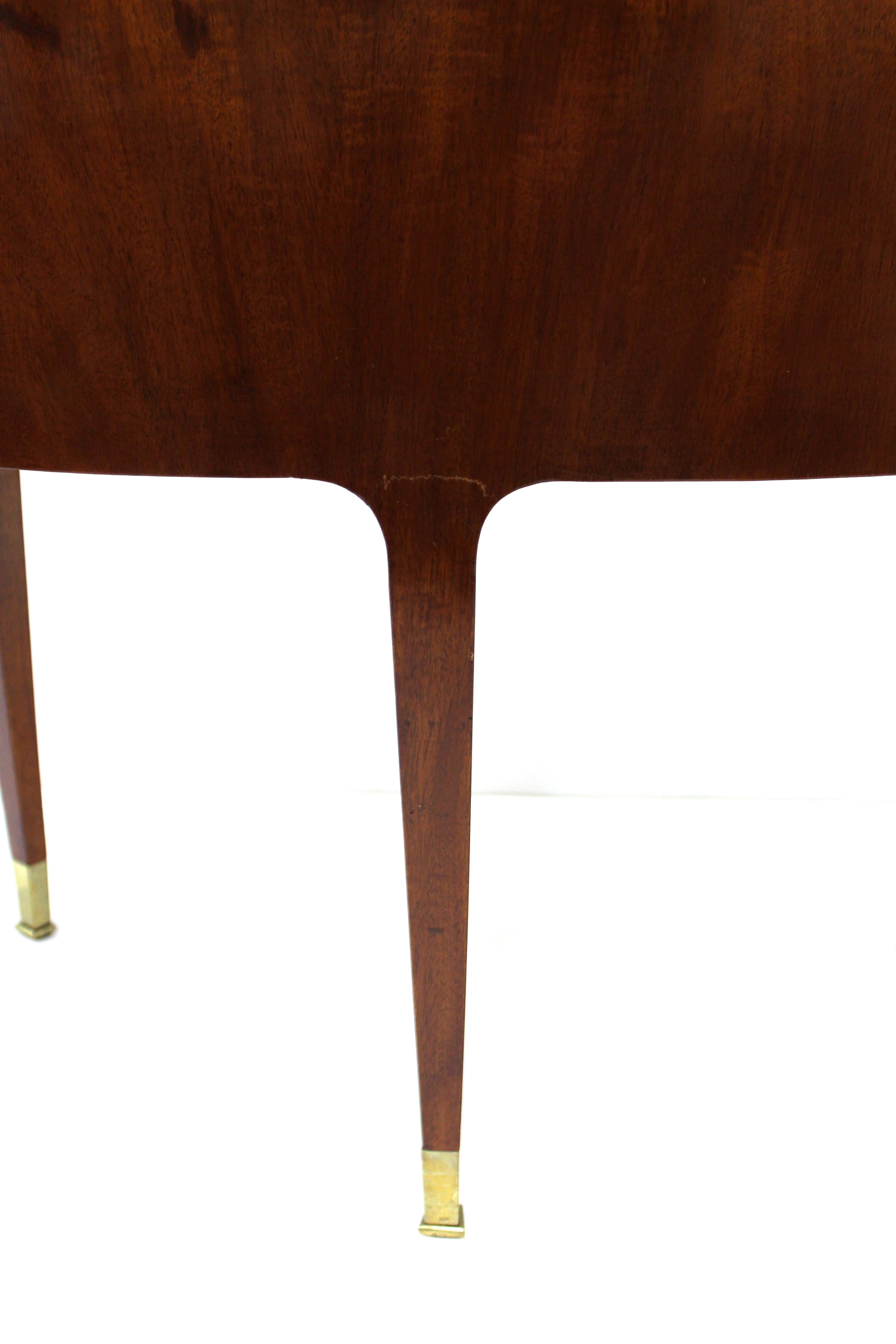 Riva Mobili D'Arte Italian Modernist Carved Wood Tripod Side or End-tables 7