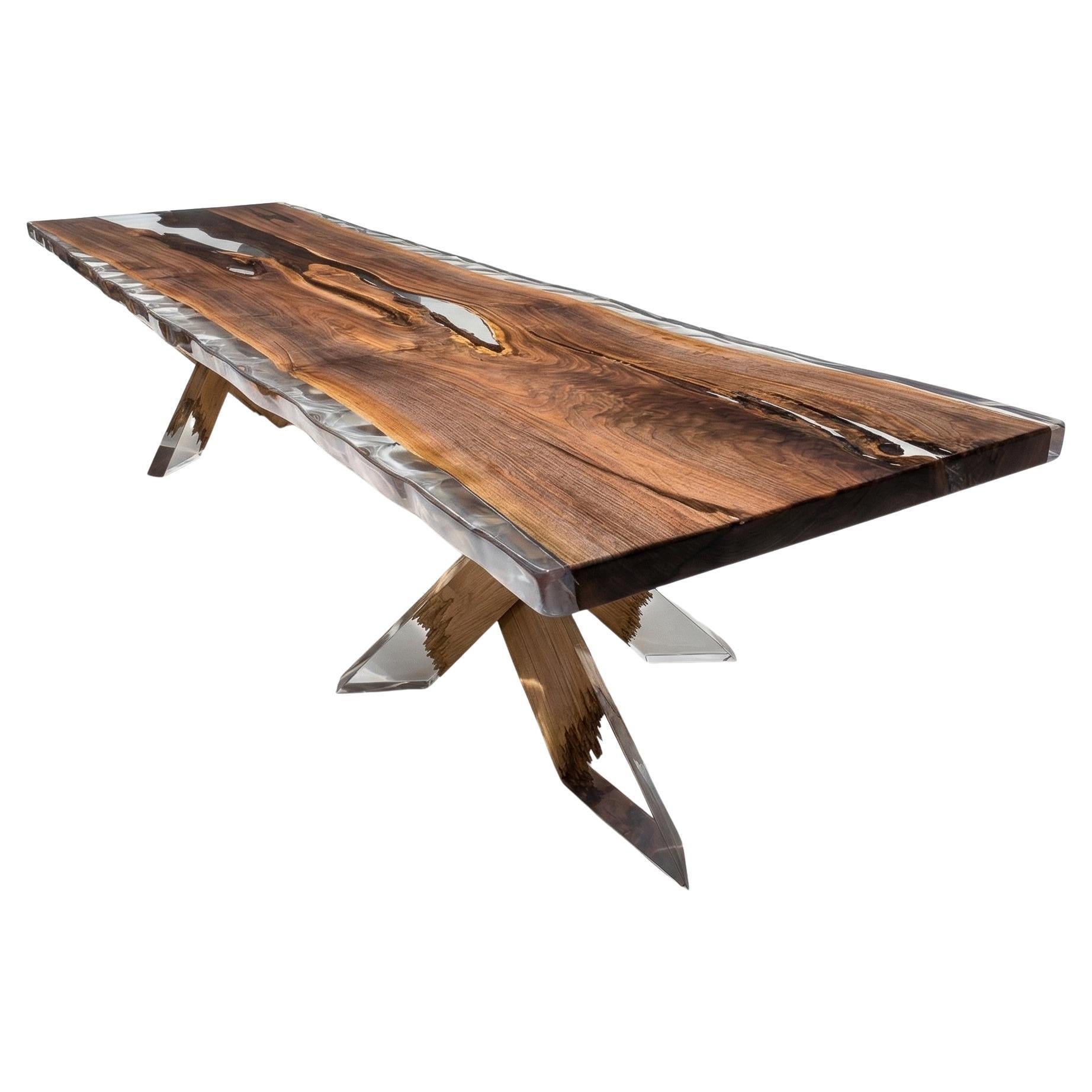 Rivage Bois Déchiré Sculptural Conference Table by Meubles Thouret