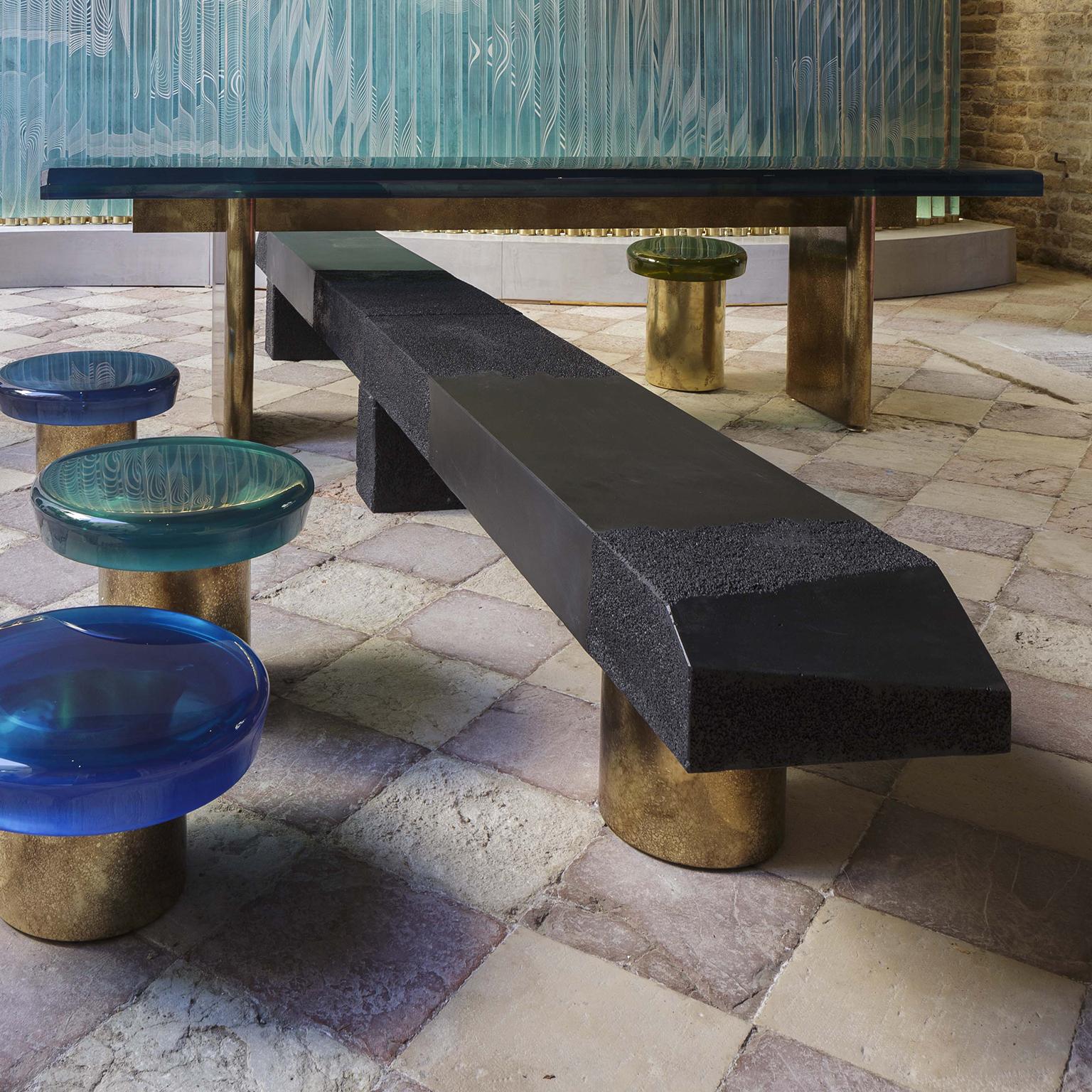 Rive Bench Big by Draga & Aurel Cement and Bronze, 21st Century In New Condition For Sale In Como, IT