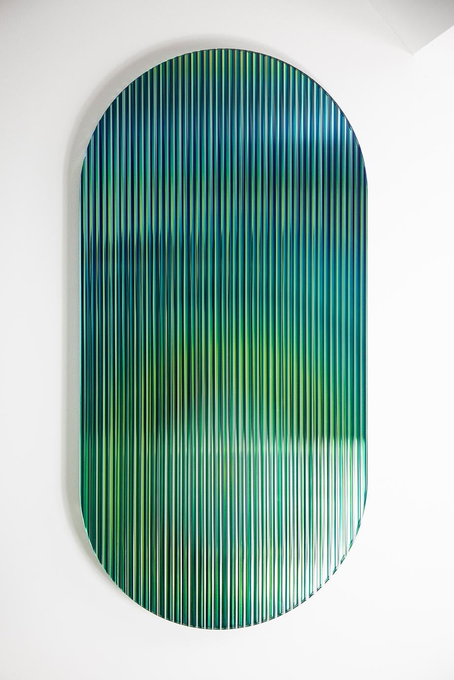 Colour Shift Panel Emerald - Medium - Mixed Media Art by Rive Roshan