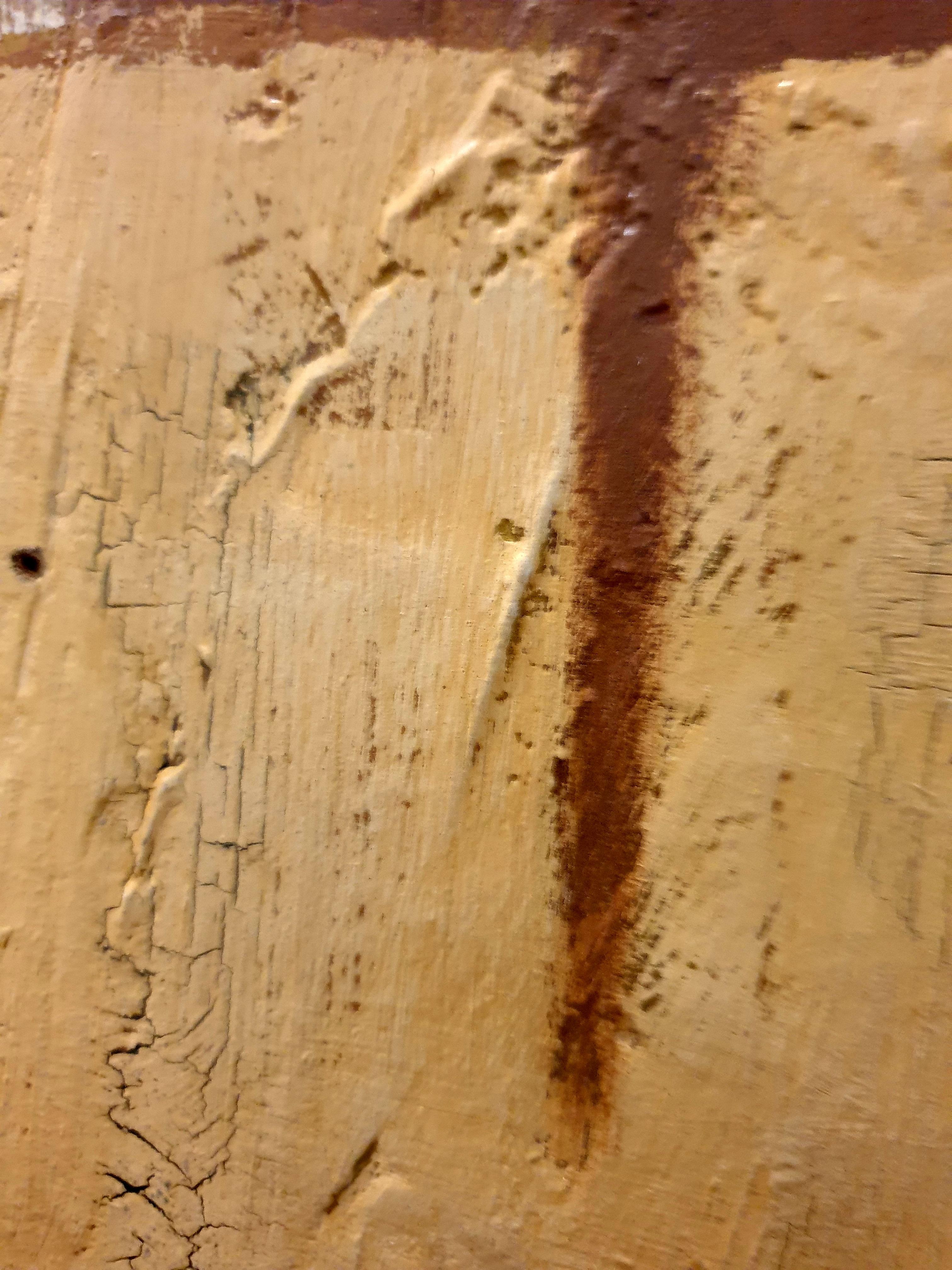 Großes abstraktes geometrisches Acryl- und Ölgemälde auf Sperrholz aus den 1970er Jahren, signiert mit Rivel und datiert 1977 unten links.

Zahlreiche Farbfelder in gedeckten Farben reihen sich aneinander. Es sind die Formen und der Raum zwischen