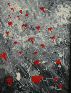 Campos de amapolas franceses  Modernista  Pintura al óleo impresionista