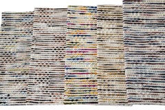 River Indoor and Outdoor Collection Woven Felt Textured Jaquard Wool Custom Rug
