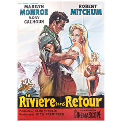 River of No Return R1960s French Grande Film Poster