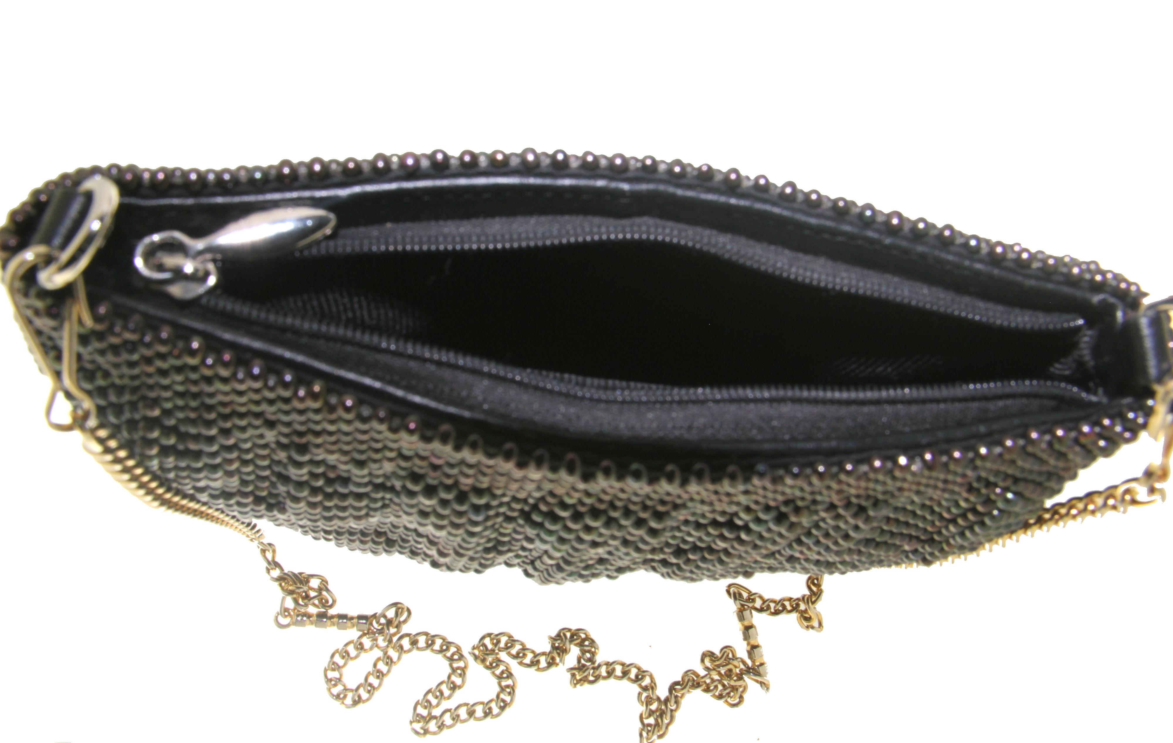 Bolso tejido de perlas River Pearls Artesano en venta