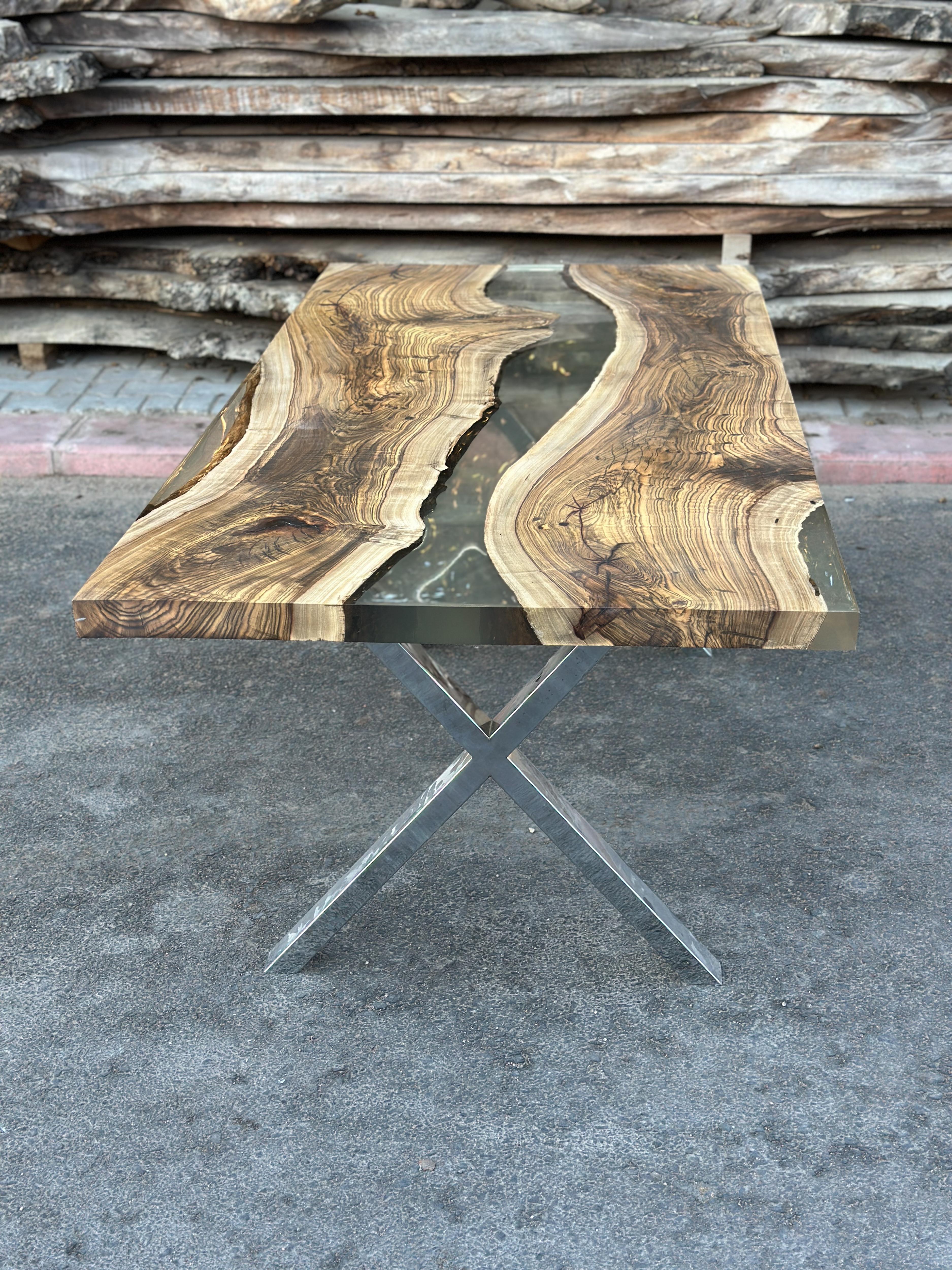Table de salle à manger Live Edge River Table en vente 3