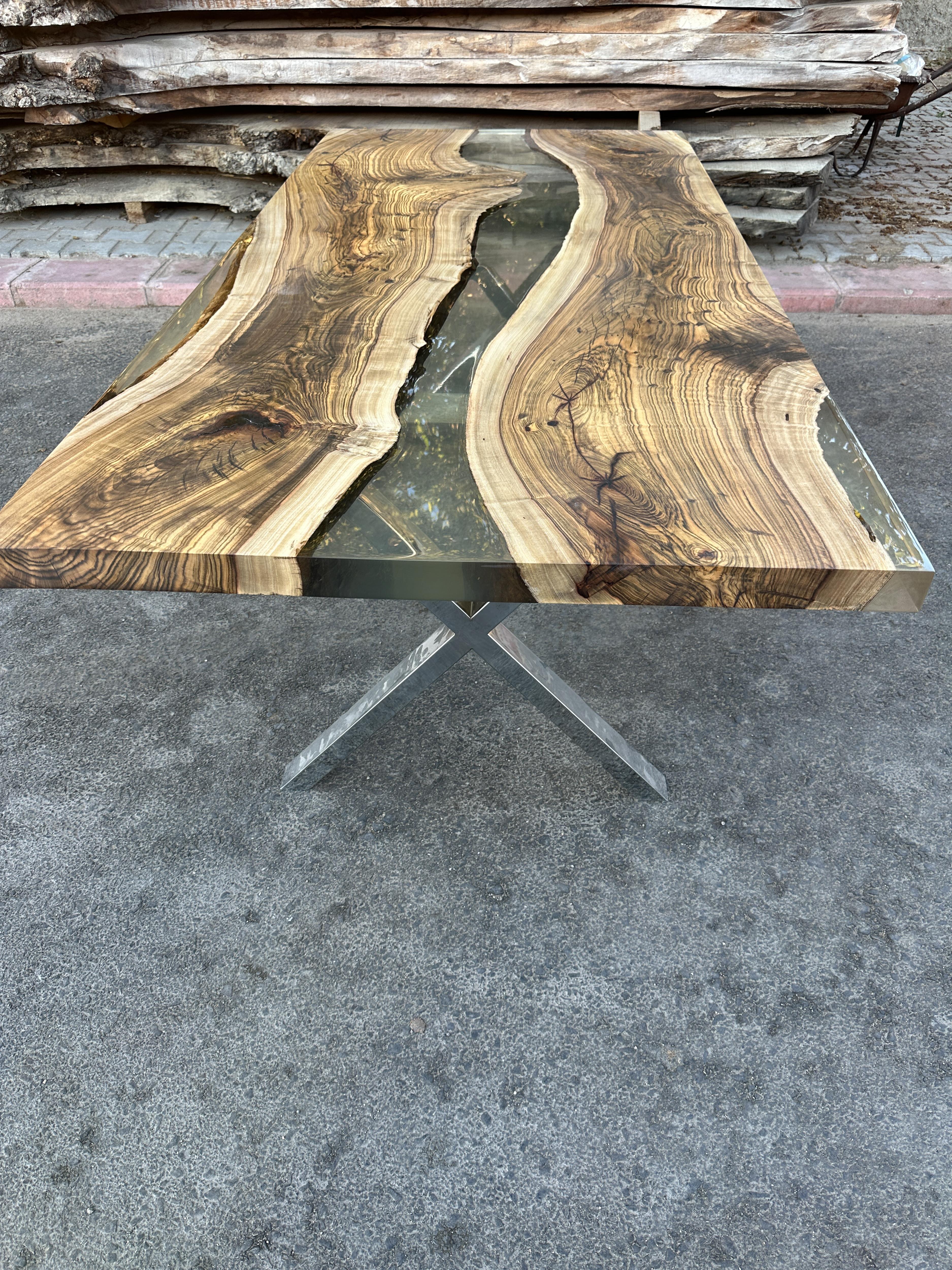 Table de salle à manger Live Edge River Table en vente 5