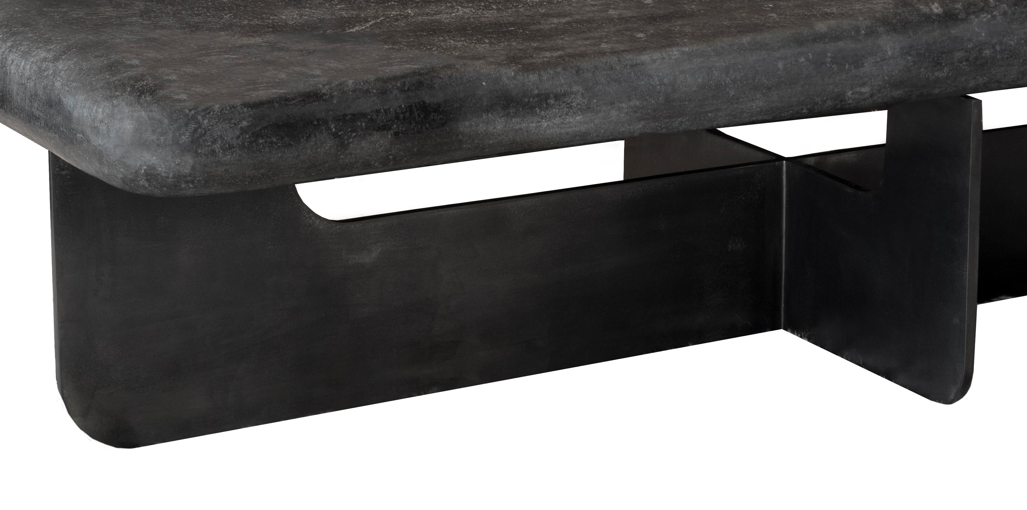 Organic Modern River Rock Coffee Table