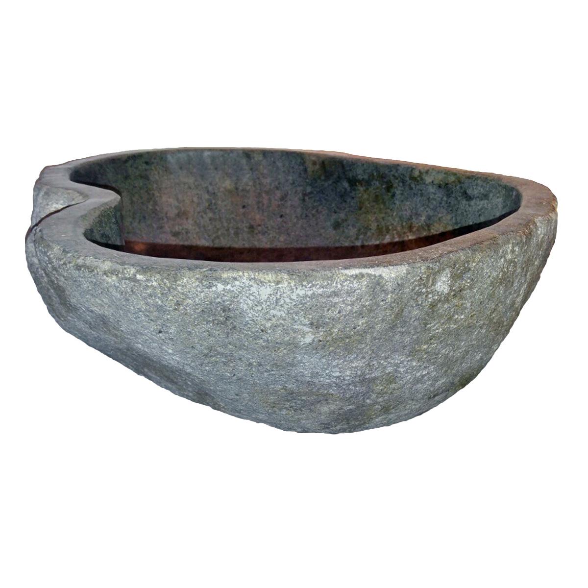 river stone bowl