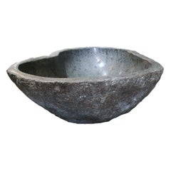 Retro River Stone Basin or Sink from Indonesia