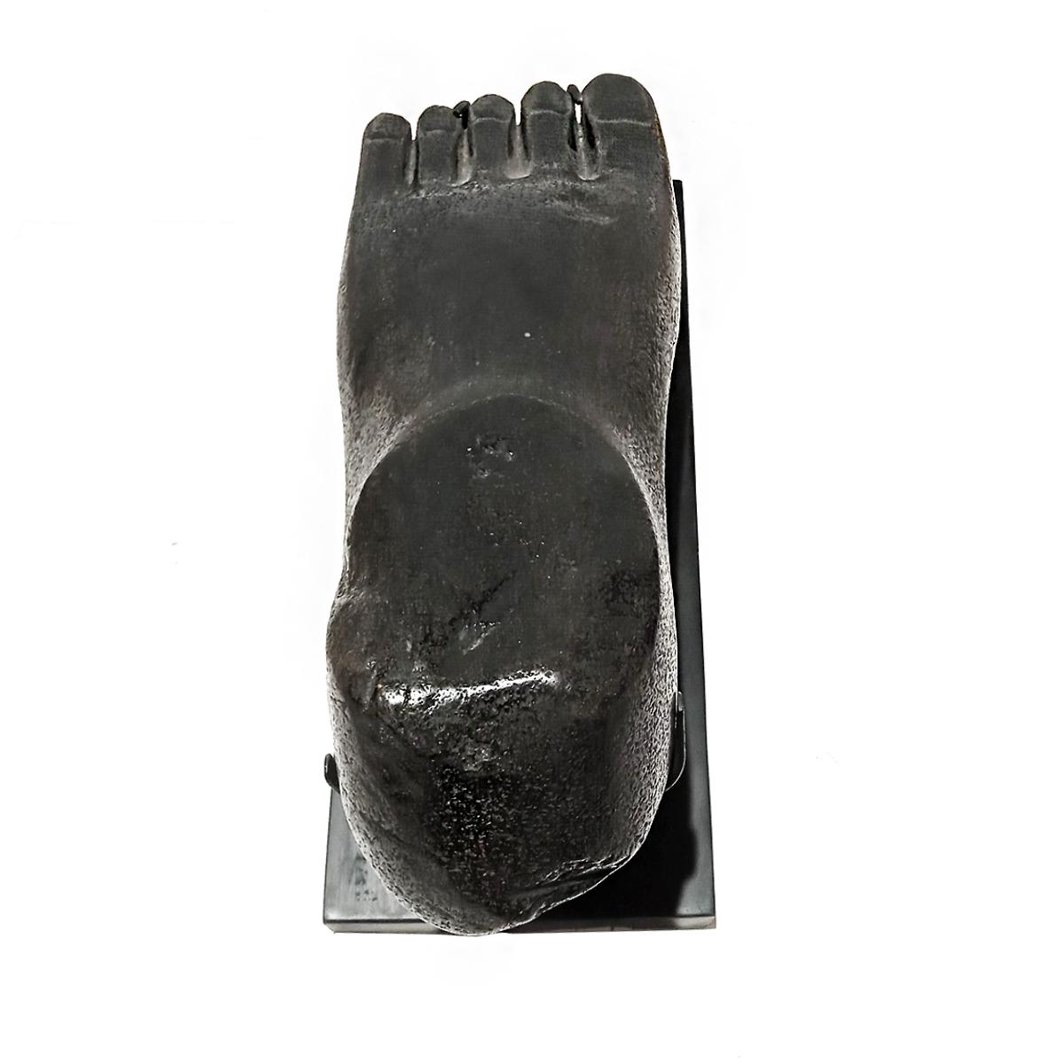 River Stone Foot Sculpture from Indonesia, on Stand For Sale 5