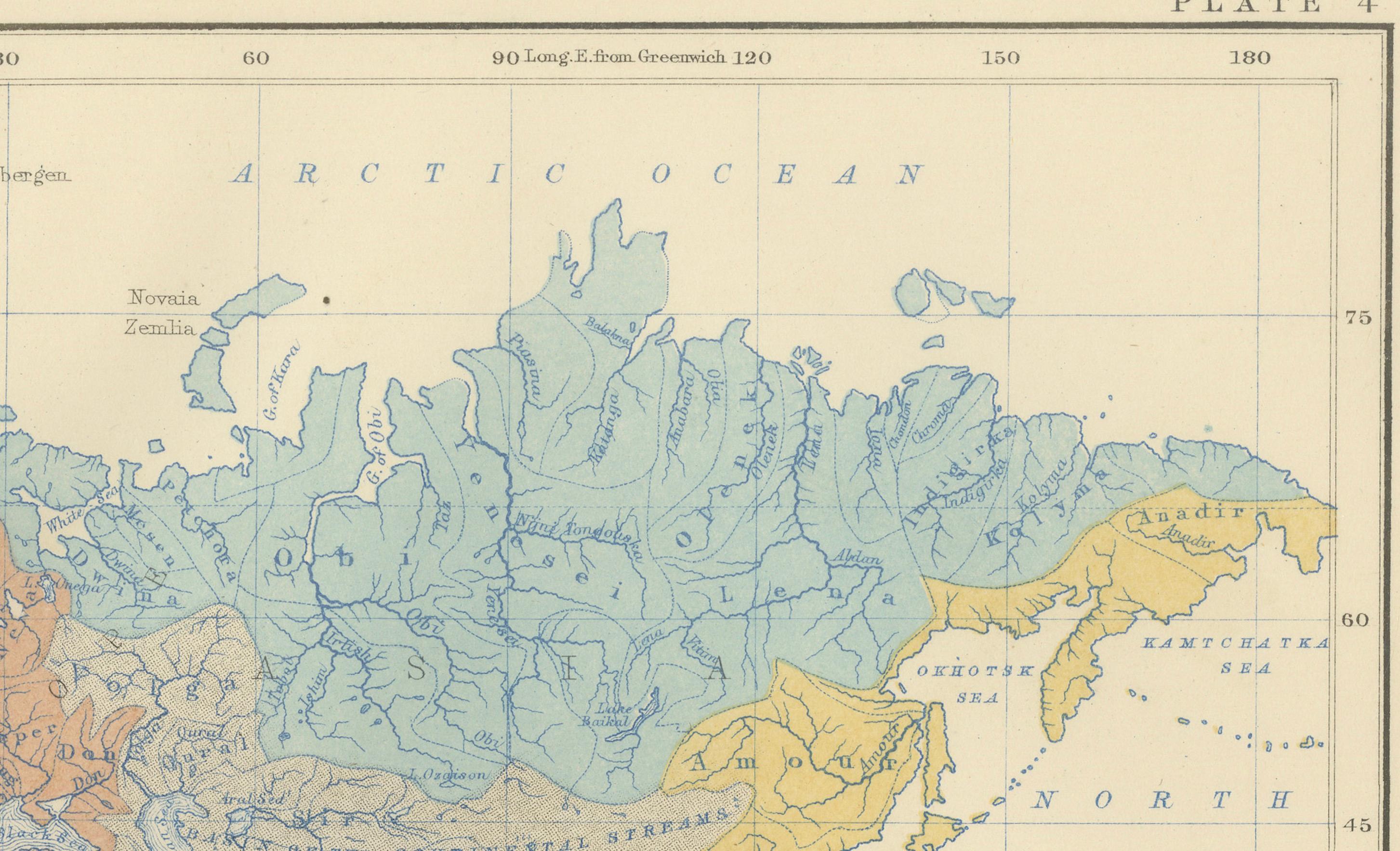 River Systems Map of the World by A.K. Johnston – Educational Print 1852

This striking 1852 map titled 