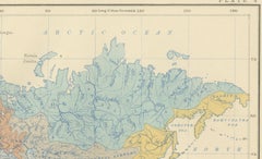 River Systems Map of the World by A.K. Johnston – Educational Print 1852