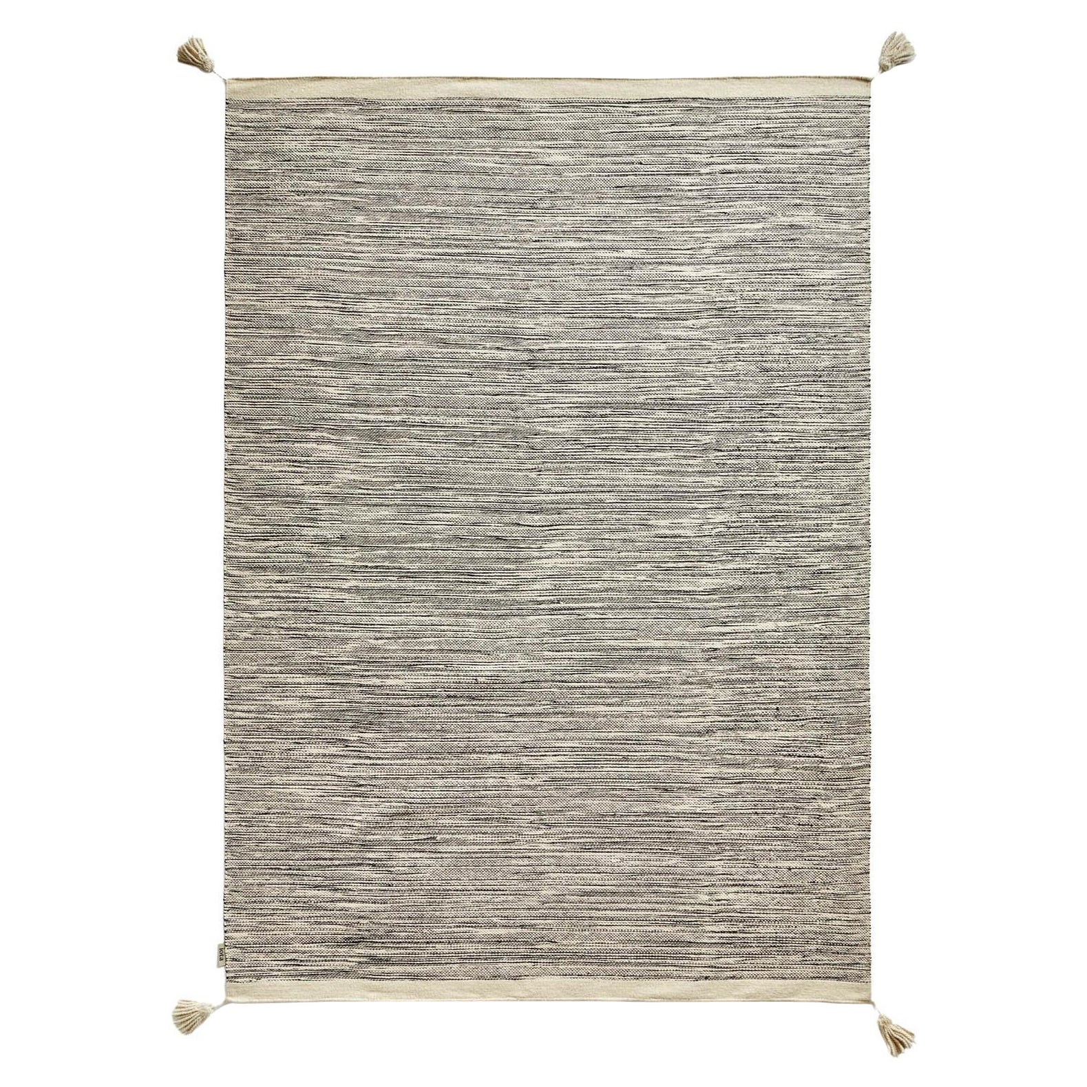 Rivers' 300x400 cm Tapis d'intérieur tissé à la main en sable noir par iota en vente