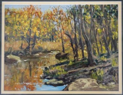 Riverside Landscape Study Painting By Brian Grimm
