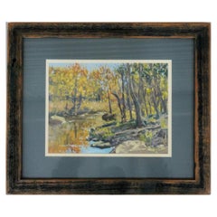 Used Riverside Landscape Study Painting By Brian Grimm 